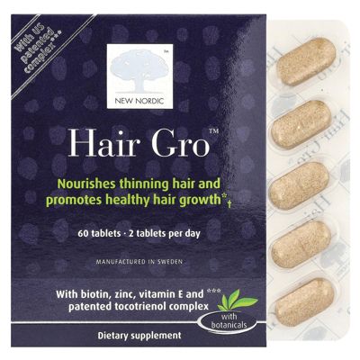 Hair GRO | Hair Growth Supplement Tablets | Biotin & Palm Fruit Extract for