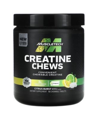 Creatine Chews  Citrus Burst  3 g  –  90 Chewable Tablets (1 g per Tablet)