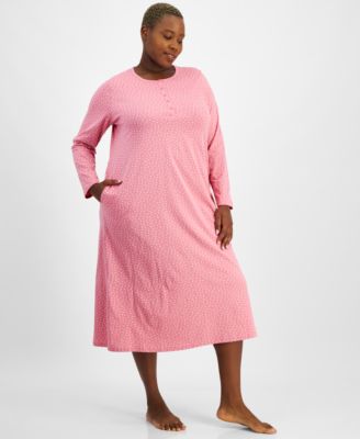 Plus Size Cotton Jersey Nightgown, Exclusively at Macy’s