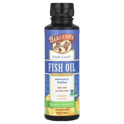 Fresh Catch Fish Oil Omega-3 EPA/DHA Orange – 8 fl oz (236 ml)