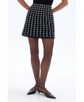 Women’s Eyelet Detailed Mini Skirt