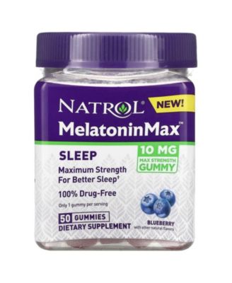 MelatoninMax Sleep Aid Gummy, 10mg per Gummy, Maximum Strength for Better Sleep, 10mg,