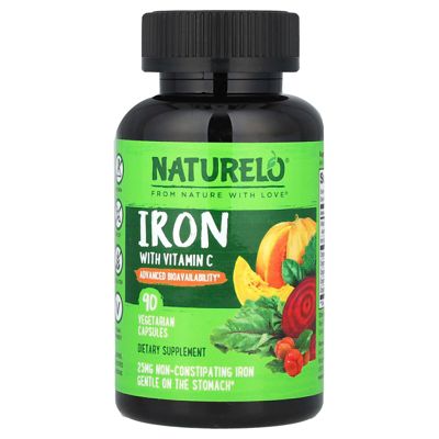 Iron With Vitamin C – 90 Vegetarian Capsules