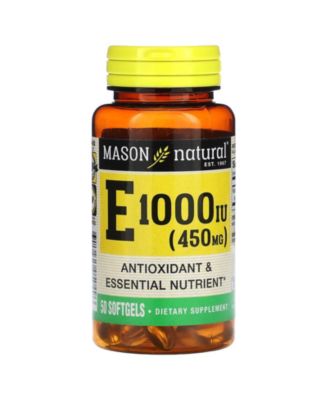 Vitamin E  450 mg (1 000 IU)  –  50 Softgels