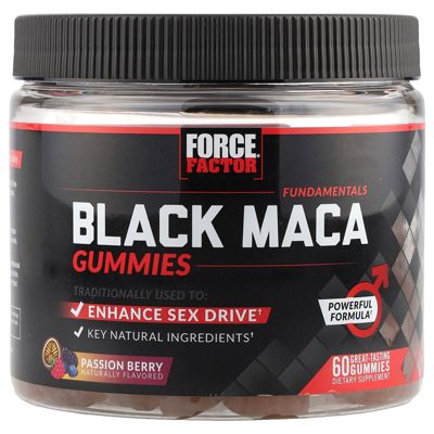 Black Maca Gummies, Black Maca Root to Enhance Vitality in Men & Women, Increase