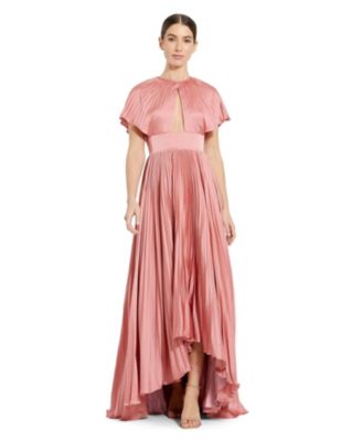 Women’s Front Cutout Pleated High Low Dress