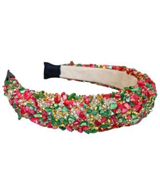 Limited Edition All That Glitters Headband – Christmas Red + Green