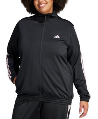 Plus Size Essentials Tricot Three Stripes Track Jacket