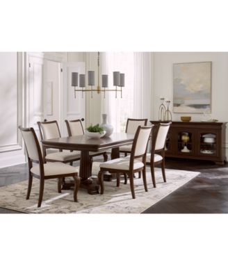 Nelman 7-Pc. Rectangular Dining Set (Table & 6 Side Chairs), Created for Macy’s