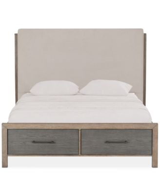 Portmore King Upholstered Storage Bed (with soft close drawers), Created for Macy’s