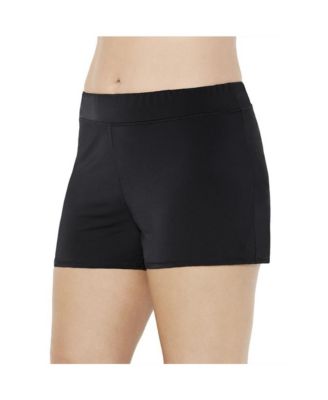 Plus Size Chlorine Resistant Banded Swim Short