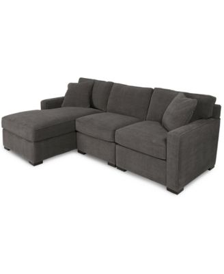 Radley 3-Piece Fabric Chaise Sectional Sofa, Created for Macy’s