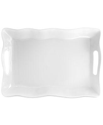 Ruffle Melamine Rectangular Tray