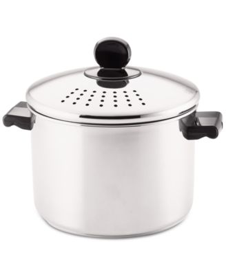 Classic Series Stainless Steel 8-Qt. Straining Stockpot & Lid